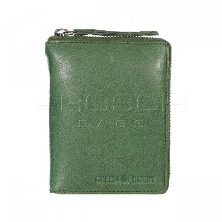 Kožená peněženka na zip Greenburry 2907-35