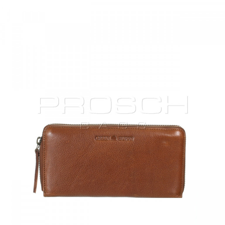 Kožená peněženka na zip dlouhá Greenburry 2906-24