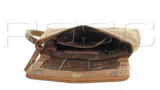 Malá kožená kabelka GREENBURRY 1583-25 hnědá č.10