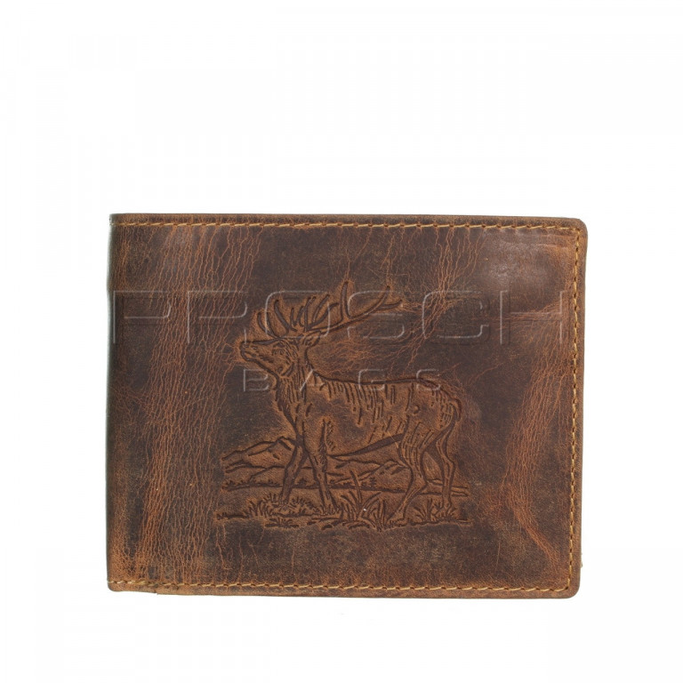 Kožená peněženka Greenburry 1796-Stag-3 hnědá