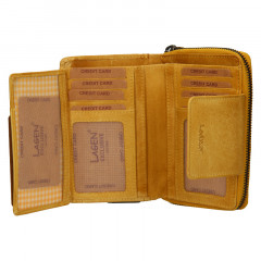 Dámská kožená peněženka LAGEN 931/D D.Yellow č.4