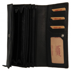 Dámská kožená peněženka LAGEN BLC/4735/220 černá č.3