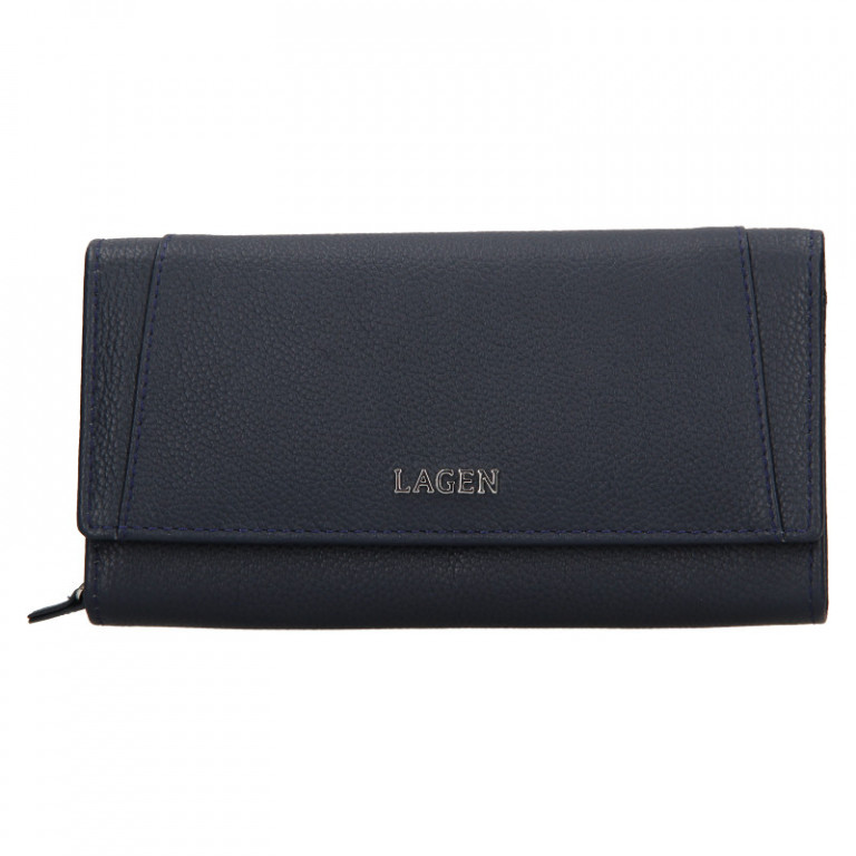 Dámská kožená peněženka Lagen dlouhá BLC/5064 Blue