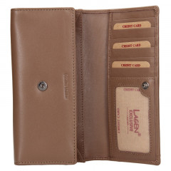 Dámská kožená peněženka Lagen dlouhá BLC5064 Taupe č.4