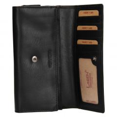Dámská kožená peněženka Lagen dlouhá BLC5065 černá č.4