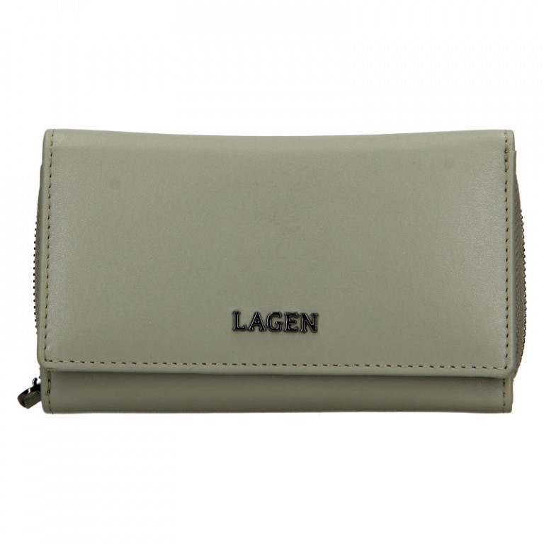 Dámská kožená peněženka Lagen BLC/5303/222 zelená