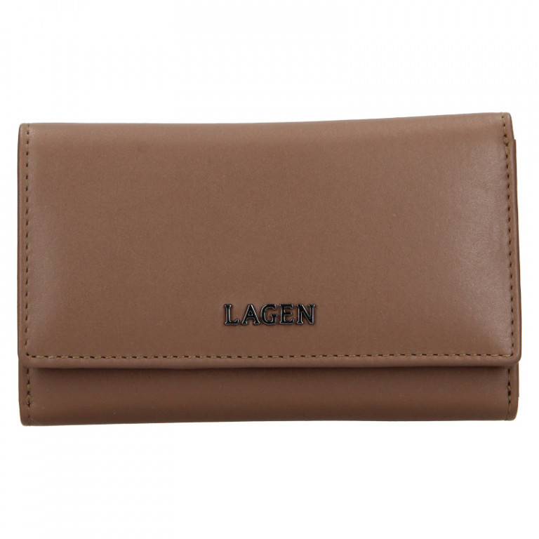 Dámská kožená peněženka Lagen BLC/5304/222 taupe