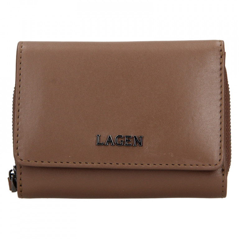 Dámská kožená peněženka Lagen BLC/5314/222 taupe