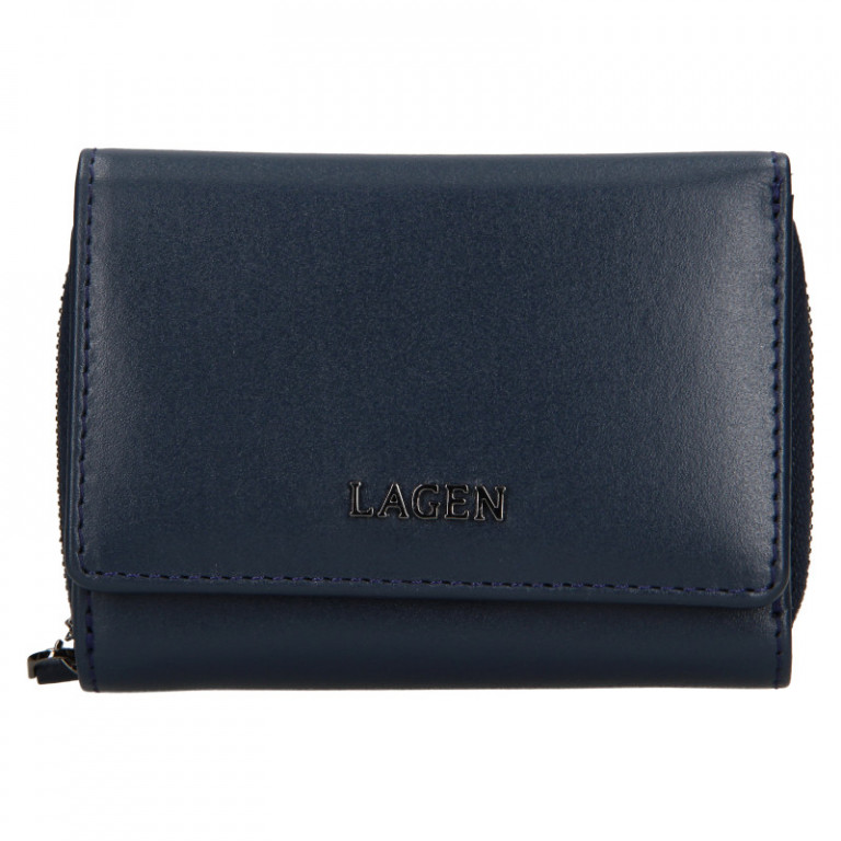 Dámská kožená peněženka Lagen BLC/5314/222 t.modrá
