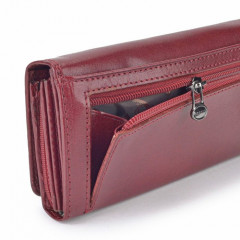 Dámská kožená peněženka Cosset 4467 Komodo bordová č.6
