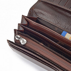 Dámská kožená peněženka Cosset 4467 Komodo hnědá č.8