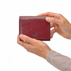 Dámská kožená peněženka Cosset 4508 Komodo bordová č.10