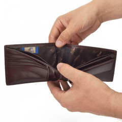 Pánská kožená peněženka Cosset 4460 Komodo hnědá č.8