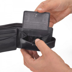 Pánská kožená peněženka Cossett 4411 Komodo Black č.10