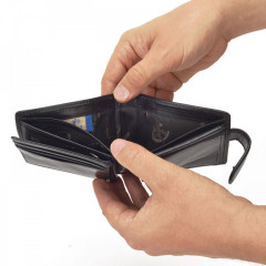 Pánská kožená peněženka Cossett 4411 Komodo Black č.9