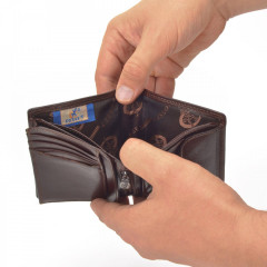 Pánská kožená peněženka Cosset 4501 Komodo H hnědá č.9