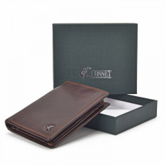 Pánská kožená peněženka Cosset 4501 Komodo H hnědá č.10