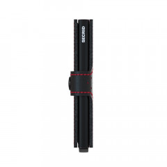 Miniwallet Secrid Perforated Black-Red č.3