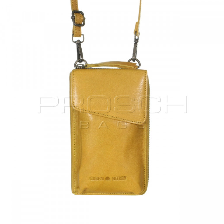 Kožená peněženka/taška na mobil Grenburry 2951-45