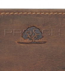Kožená peněženka na zip Greenburry 1678-25 hnědá č.5