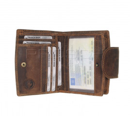 Kožená peněženka Greenburry 1791-25 hnědá č.8