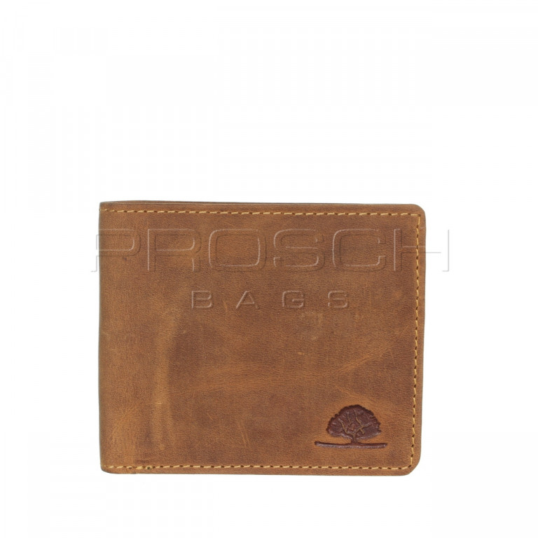 Kožená peněženka Greenburry 1615-RFID-25 hnědá