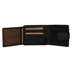 Pánská kožená peněženka LAGEN LG-10299 černá č.11
