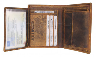 Kožená peněženka Greenburry 1701-Horse-25 hnědá č.7
