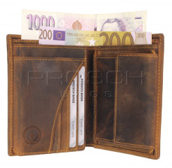 Kožená peněženka Greenburry 1701-Stag-25 hnědá č.7