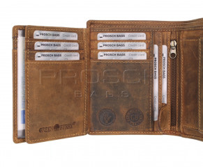 Kožená peněženka Greenburry 1796A-25 hnědá č.7