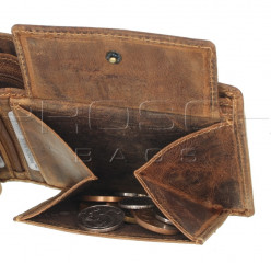 Kožená peněženka s řetězem Greenburry 1796-Skull- č.11