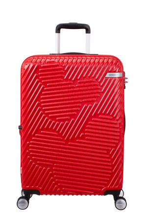 Střední cestovní kufr A.T. Mickey Clouds Cl.Red