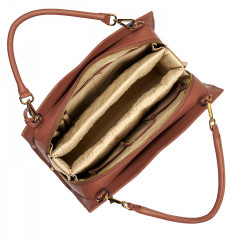 Kožená kabelka na notebook SOCHA Shoulder Cognac 1 č.6