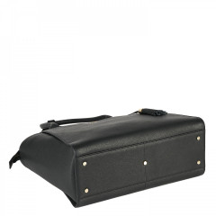 Kožená kabelka na notebook SOCHA Caddy Black 17.3” č.5