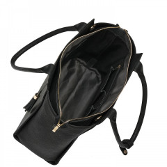 Kožená kabelka na notebook SOCHA Caddy Black 17.3” č.8