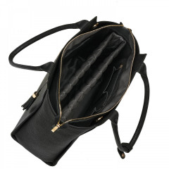 Kožená kabelka na notebook SOCHA Caddy Black 17.3” č.7