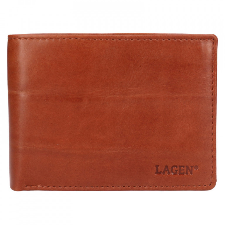 Pánská kožená peněženka Lagen LG-2111světle hnědá