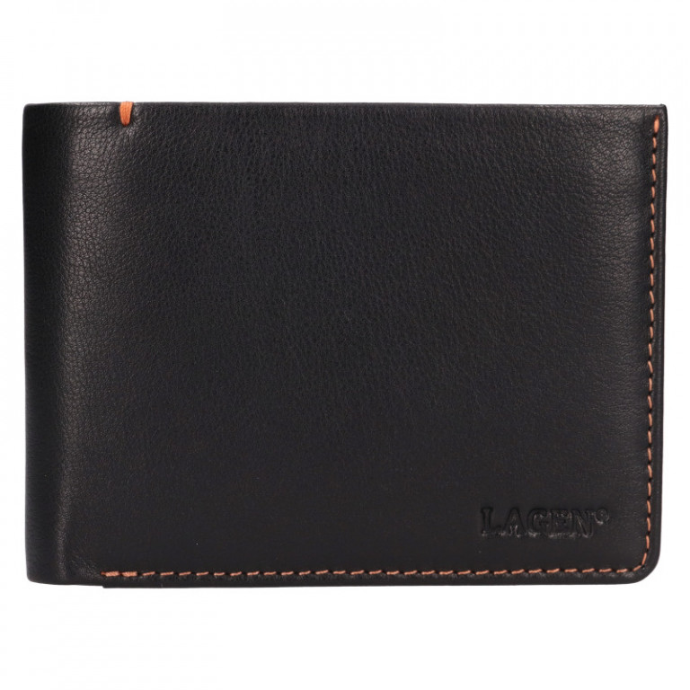 Pánská kožená peněženka Lagen LG-2119 černá