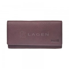 Dámská kožená peněženka LAGEN V-102/W fialová č.1