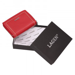 Dámská kožená peněženka Lagen 160823 červená č.6