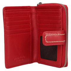 Dámská kožená peněženka Lagen 160823 červená č.4