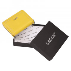 Dámská kožená peněženka Lagen 180623 žlutá č.6