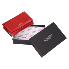 Dámská kožená peněženka Lagen LG-2151 červená č.6