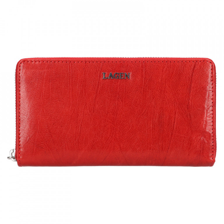 Dámská kožená peněženka Lagen LG-2161 červená