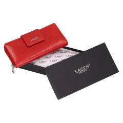 Dámská kožená peněženka Lagen LG-2162 červená č.5