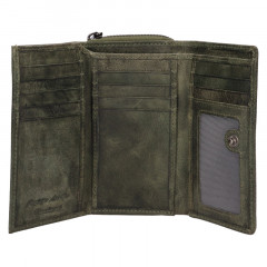 Dámská kožená peněženka Lagen LG-2163 zelená č.3