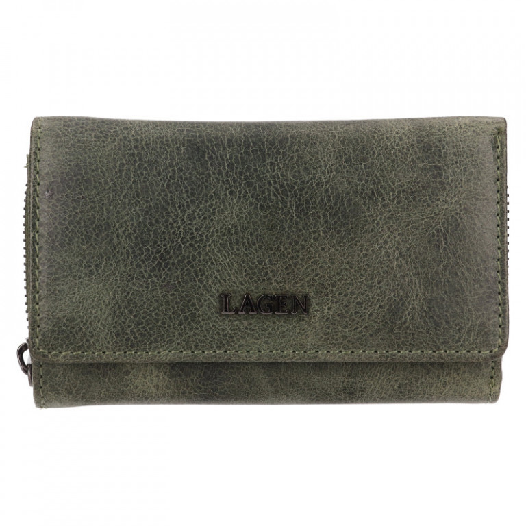 Dámská kožená peněženka Lagen LG-2163 zelená