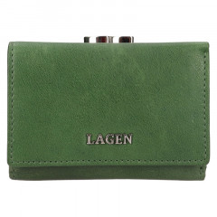 Dámská kožená peněženka rám. Lagen LG-2131 zelená č.1