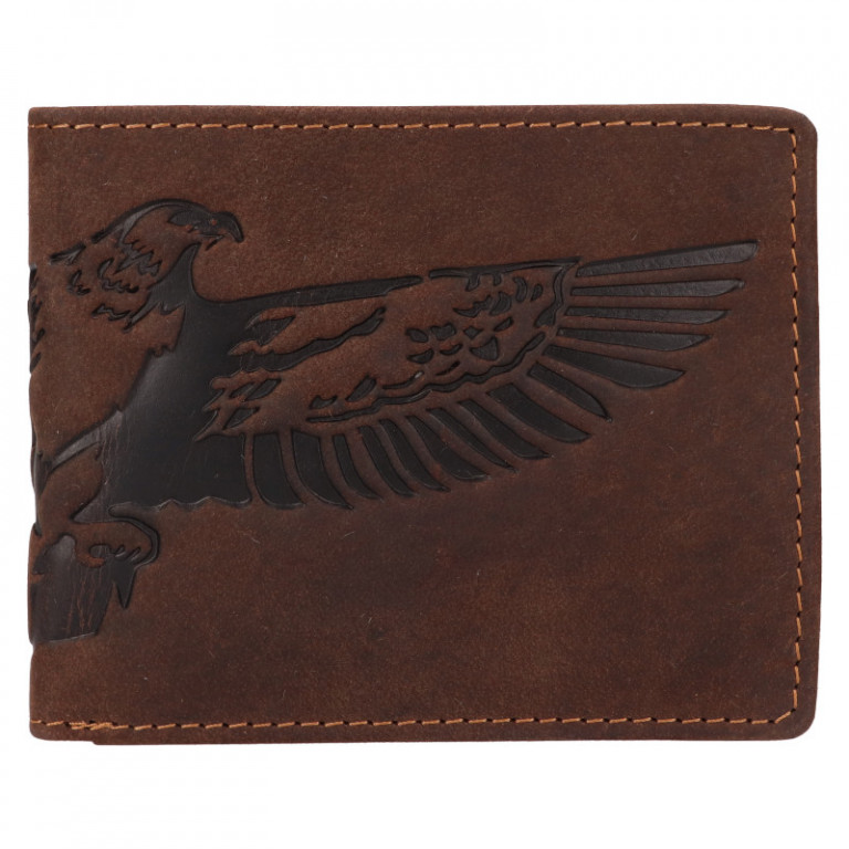Pánská kožená peněženka Lagen 66-3701 Brown Eagle