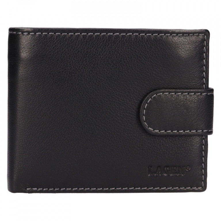 Pánská kožená peněženka Lagen LG-2144 černá